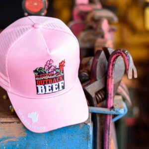 Pink Outback Beef Trucker Cap